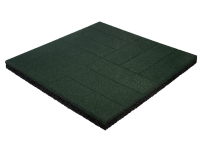Плитка резиновая 500x500x30 мм, 0.25 м² (зеленая)